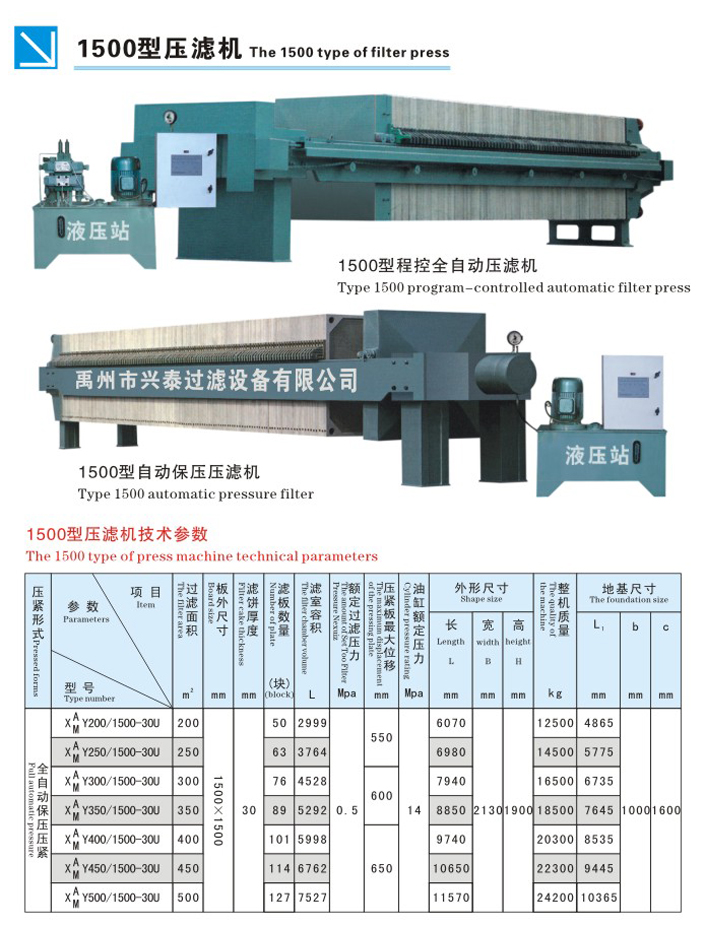 自動板框壓濾機 自動板框壓濾機